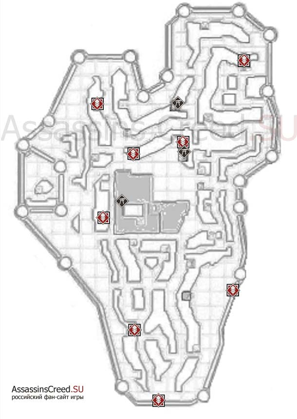 Assassins Creed2: Карта Тосканы